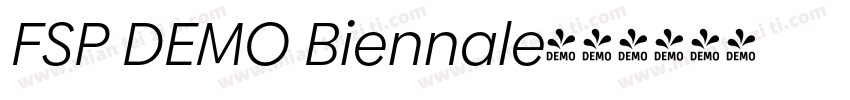 FSP DEMO Biennale字体转换